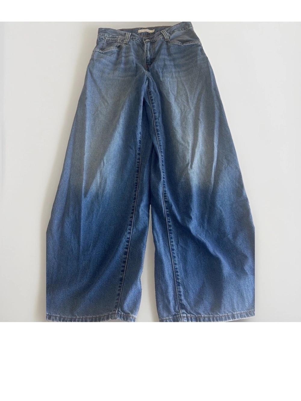 Levi's '94 Baggy Wide Leg Jeans Womens 27 Blue High Rise Denim